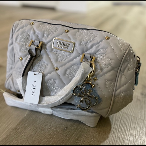 😍GUESS EST 1981 Leather Wallet Gray For Women Bag - Picture 1 of 4